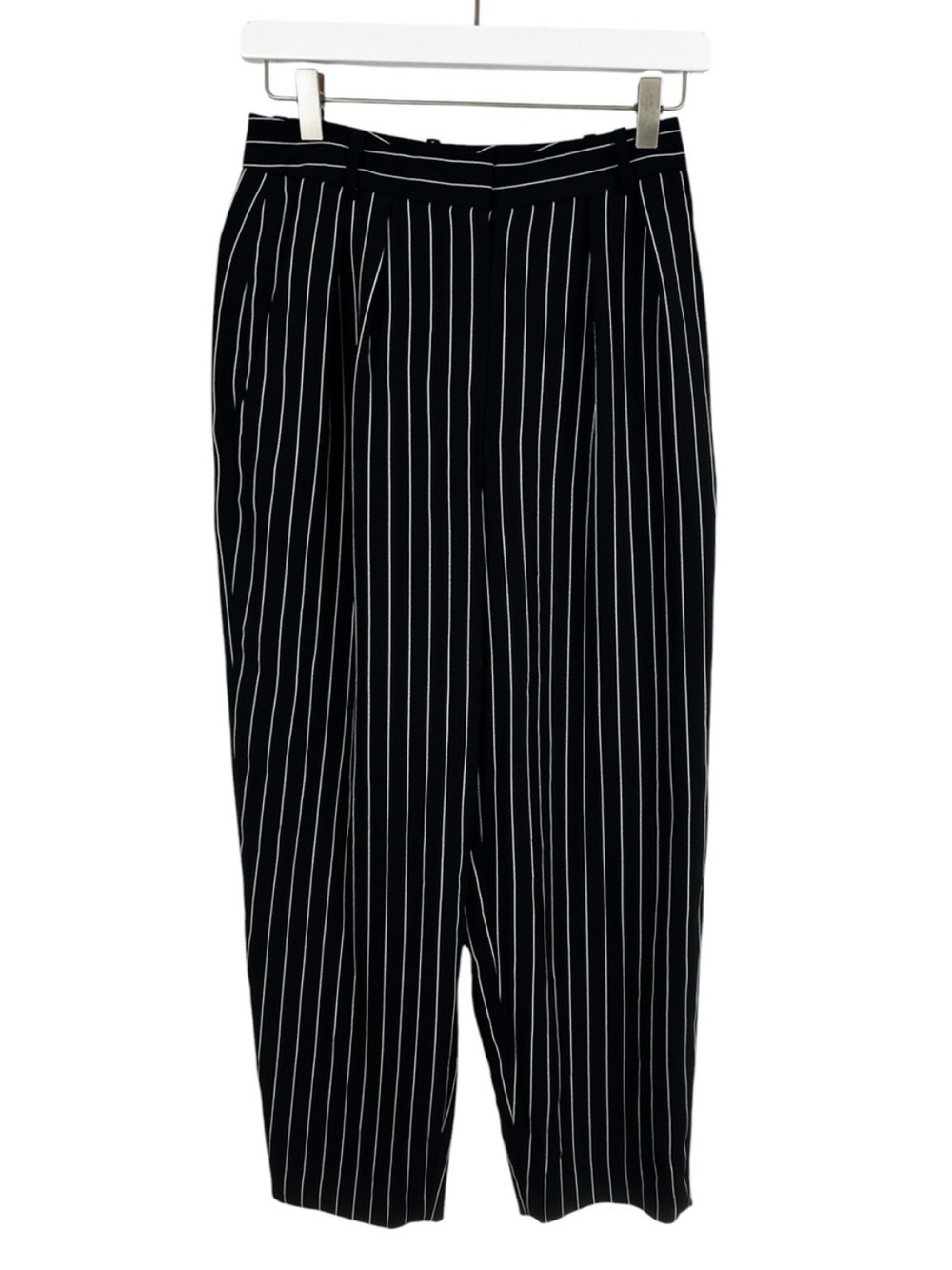 Babaton Black Pinstripe Chinos Size 4